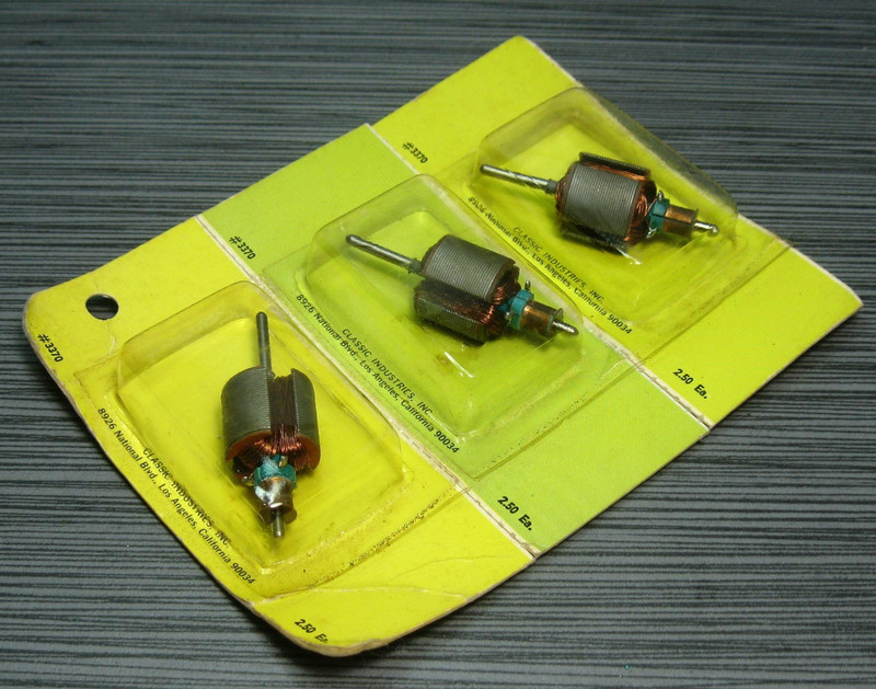1960's SLOT CAR NOS #3370 Classic Armature Lot of 3 tHiNgIe VINTAGE 1/24