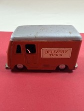 Vintage Original Hadson Japan Tin Toy Friction Delivery Truck Can 1950s
