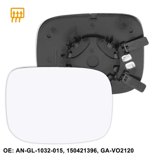 Passenger Side Heated Mirror Glass W/ Backing for Volvo XC70 XC90 V70 2007-2016