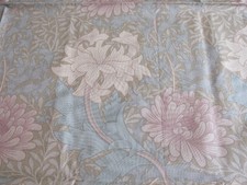 William Morris Chrysanthemum Fabric Vintage Duck Egg Gold 140cm X 122cm NEW 1991