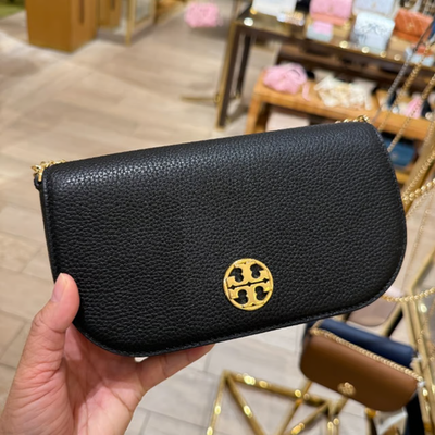 Tory Burch Chelsea Pebbled Leather Crossbody 153566 & Gift Receipt