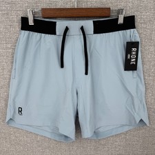 Rhone Shorts Men's Medium Base Training Short Elastic Waist 6” Inseam Blue NWT
