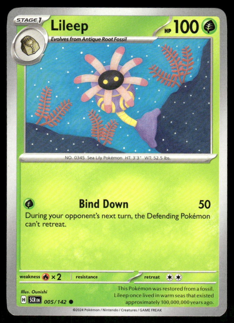 Lileep 5/142 - Stellar Crown - Common NM
