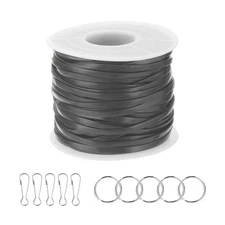 Lanyard String Kit, Lacing Cord with Accessories, Dark Grey