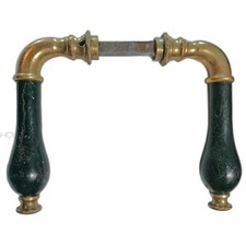 Maniglia per Porta Antico Splendida Vecchio Legno di Ebano Nero 15.7mm 8er Vk