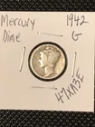 1942 Mercury Dime  G