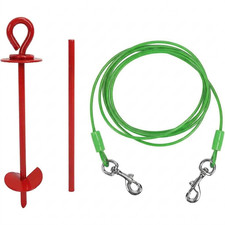 10ft Dog Tie Down Stake,Heavy Duty Yard Stake -Dog Anchor Stake for Yard, Garden