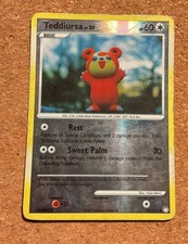 Teddiursa 105/123 Mysterious Treasures Reverse Holo Pokemon Card 2007 MP