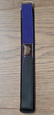 20mm ALPINE SPORT NYLON PURPLE FABRIC ADJUSTABLE WATCH STRAP HOOK & LOOP....