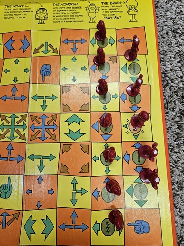 SMESS The Ninny's Chess Board Game 1970 VINTAGE Parker Brothers- 100% Complete - Picture 2 of 8