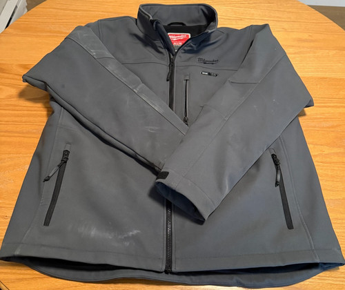 Milwaukee M12 12V Mens Heated Toughshell Jacket (Bare Tool), Gray, XL