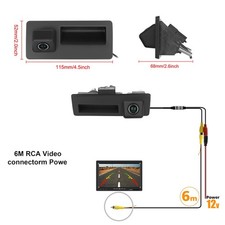 Gradi Telecamera Retromarcia per Vw/audi Ahd&cvbs Ip67 Impermeabile Visione - Miniatura 7