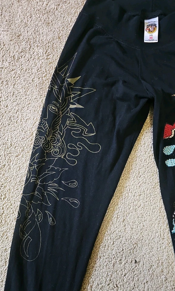 Женские леггинсы Ed Hardy Christian Audigier размер M со стразами - Изображение 3 из 4