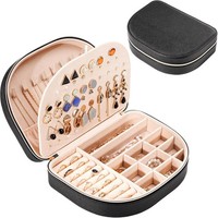 SchmuckkäStchen FüR Damen, GroßE Pu-Leder Schmuckbox, Aufbewahrung FüR Ringe,