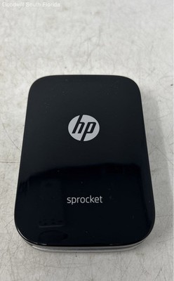 Hp Sprocket Black Mini Portable Wireless Bluetooth Photo Printer Not Tested