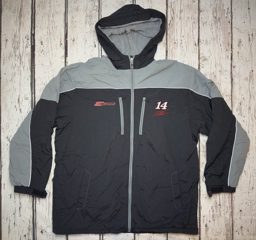 Tony Stewart #14 3x Champion Men's Sherpa Lined Full Zip Nascar Racing Jacket XL