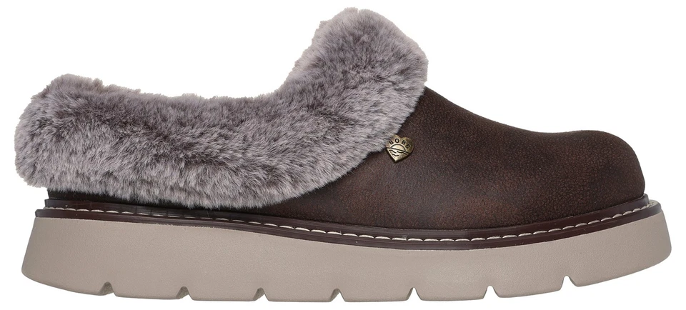 Skechers Womens Slippers Bobs Keepsakes Lite Slip On Vegan Brown UK Size