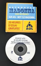 RARE America Online Mini CD, Vintage MADONNA AOL Collectible Disc !