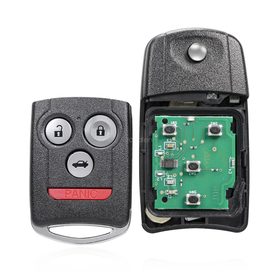2 Llavero abatible remoto Kyeless para coche 4 botones OUCG8D-439H-A para Acura TL 2007 2008 Foto 3 de 4