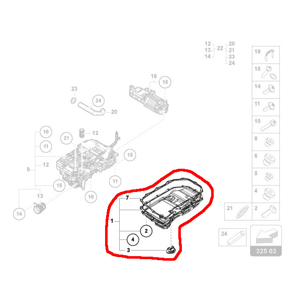 0D6398359A OEM Lamborghini Urus SE Transmission Oil Pan