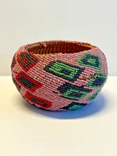Antique Native American Indian Beaded Paiute Pomo Basket; 1st Half 20th Century