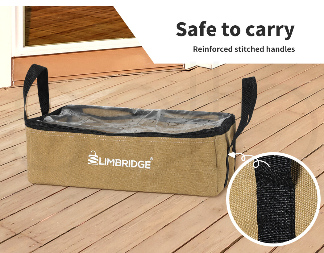 Slimbridge 3PCS Camping Canvas Storage Bags Adventure Portable Caravan