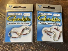 2 Packs Gamakatsu SZ1 Assist 560 Double Hooks 2pk 428510