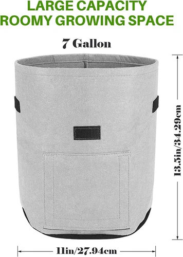 5-10PCS Garden Vegetable Potato Planting Bags 7 Gallon Non Woven Fabric Pot US - Picture 22 of 24