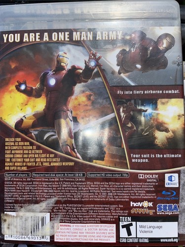 Iron Man (Sony PlayStation 3, 2008) - Picture 4 of 4