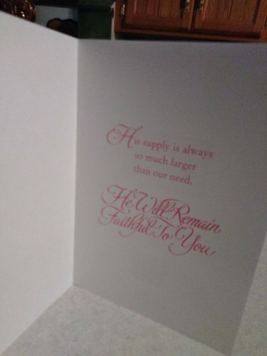 My God Shall Supply Greeting Card - Picture 3 of 4
