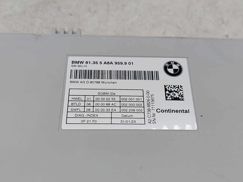 2024 BMW X5 G05 FRONT LEFT SEAT CONTROL MODULE 5A6A9599 61355A6A9599 5A6A959 - Picture 7 of 7