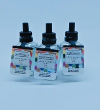 3 BATH & BODY WORKS WALLFLOWERS LOVE ALWAYS WINS HOME FRAGRANCE REFILL 8 oz NEW