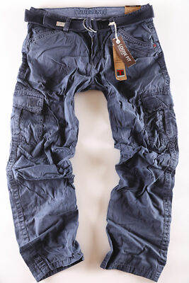 Timezone Herren Cargo Jeans Hose Benito TZ 0-3-9-1 blau NEU Größe wählbar