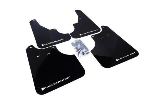 Rally Armor Fits 09-13 Subaru Forester Black UR Mud Flap W/ White Logo
