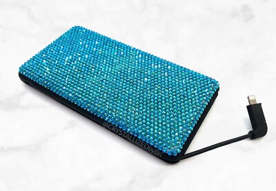 Bling Battery Pack AUSTRIAN CRYSTALS iPhone Charger Mophie Custom Bedazzled