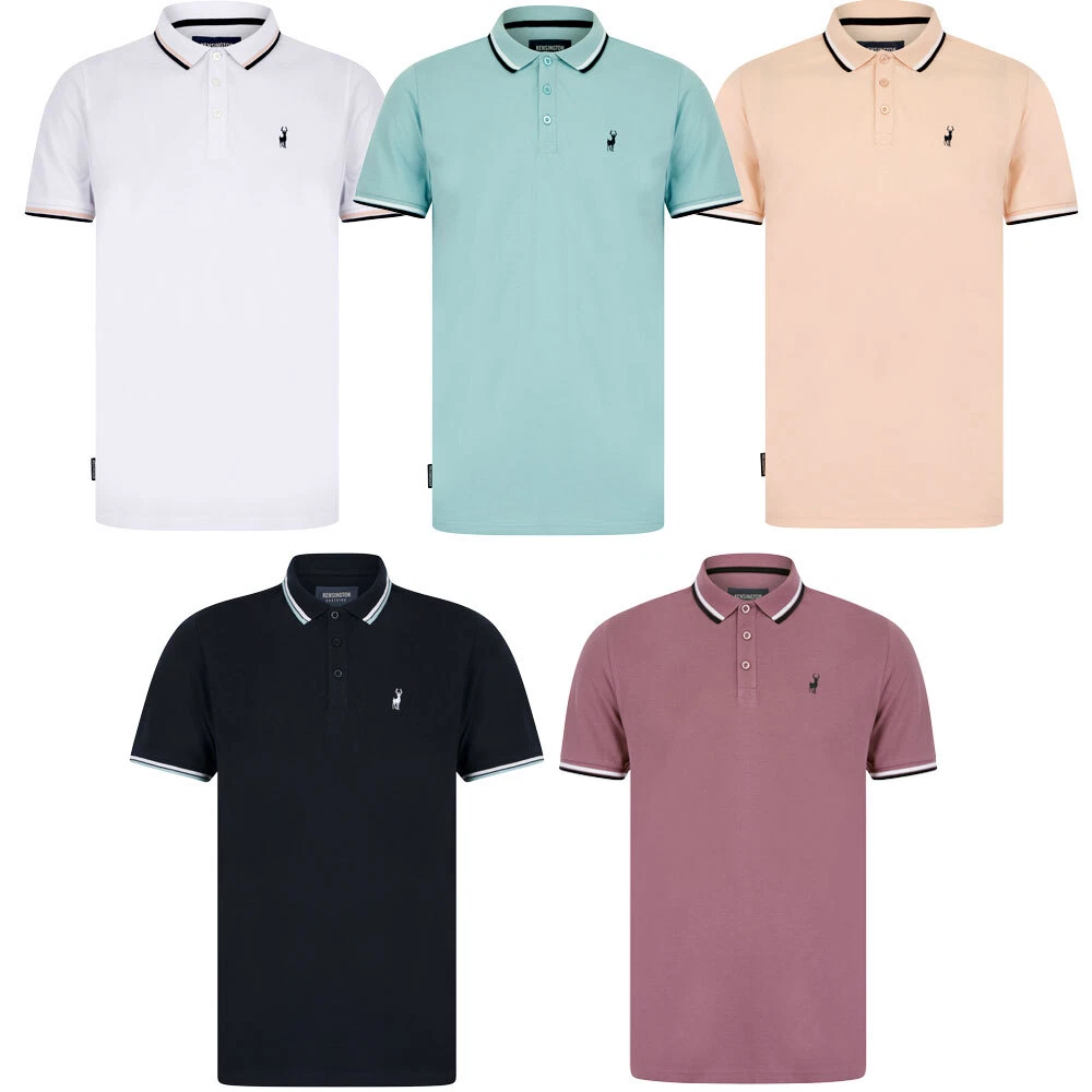 Mens Cotton Polo Shirt Kensington Eastside Pique Summer Smart Casual T-Shirt Top
Opens in a new wind