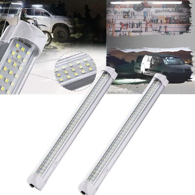2x 12V 108 LED Car Interior Roof Light Ceiling Dome Lamp RV Camper Trailer Truck