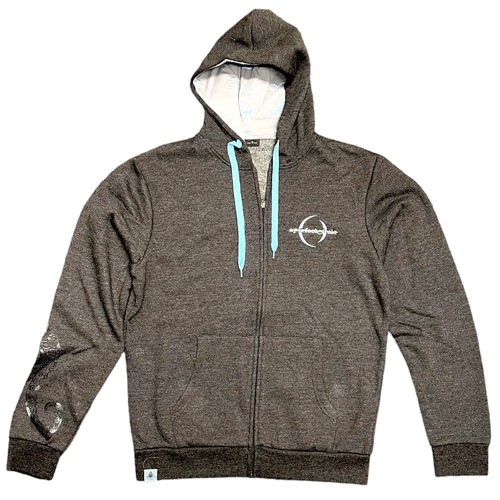 A Perfect Circle Glowing Octopus Full-Zip Dark Grey Hoodie Exclusive Tour Merch - Bild 8 von 11