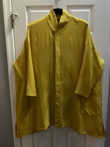 Eskandar (1) Dijon Kyoto Long Silk Tunic Top SALE
