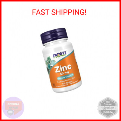NOW Foods Supplements, Zinc (Zinc Gluconate) 50 mg, Supports Enzyme Functions*, 