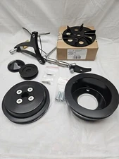 CVF Black Ford 289-302-351W V-Belt System - Alternator Only, Shorty Water Pump