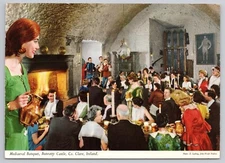 Postcard Medieval Banquet Bunratty Castle Co. Clare Ireland