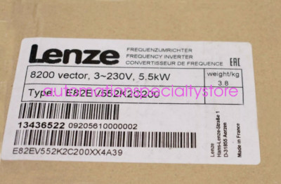 1PCS Brand new Lenze E82EV552K2C200 Frequency converters  Via Fedex or DHL