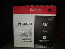 Genuine Canon PFI302BK 2216B001 Black Ink Cartridge ImagePROGRAF iPF-8100 BNIB