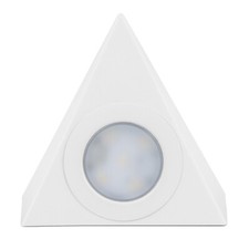 Bright Source LED Triangular Pyramid Cabinet Cupboard Shelf Light, White, 3CCT