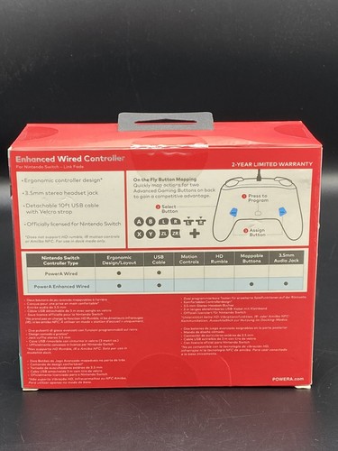 PowerA Nintendo Switch The Legend of Zelda Enhanced Wired Controller NEW - Picture 2 of 6