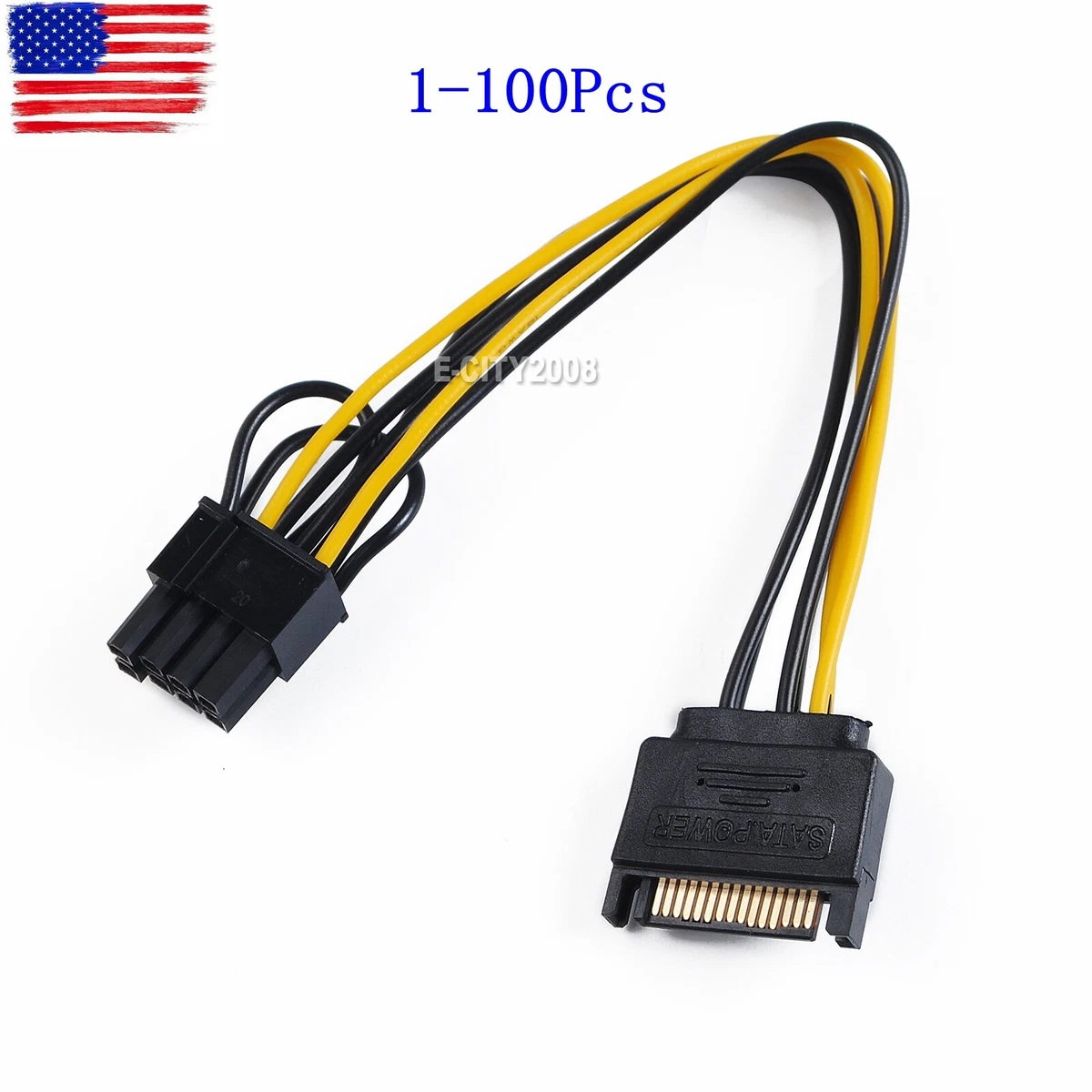 Cable De Alimentación PCI-Express De 6 Pines A PCIE Doble De 8 (6 2