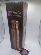 COP29 Handgefertigte Kupfer-Wasserflasche – 900 Ml, Antikes Waben-Design, Ayurvedisch, Auslaufsicher