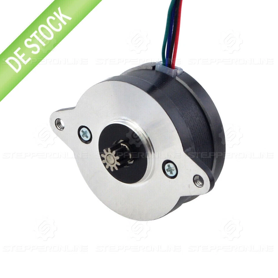 STEPPERONLINE Nema 14 Schrittmotor Pancake Round 0,9 Grad 8Ncm 4 Drähte to Voron - Bild 1 von 4