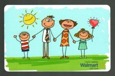 WALMART ( Canada ) Family Holding Hands, Summer 2011 Gift Card ( $0 ) 